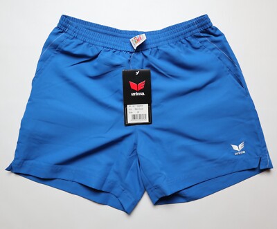 BNWT ERIMA VINTAGE 00s BEACH SWIMMING RUNNING SHORTS KURZE HOSE NEW BLUE MENS S