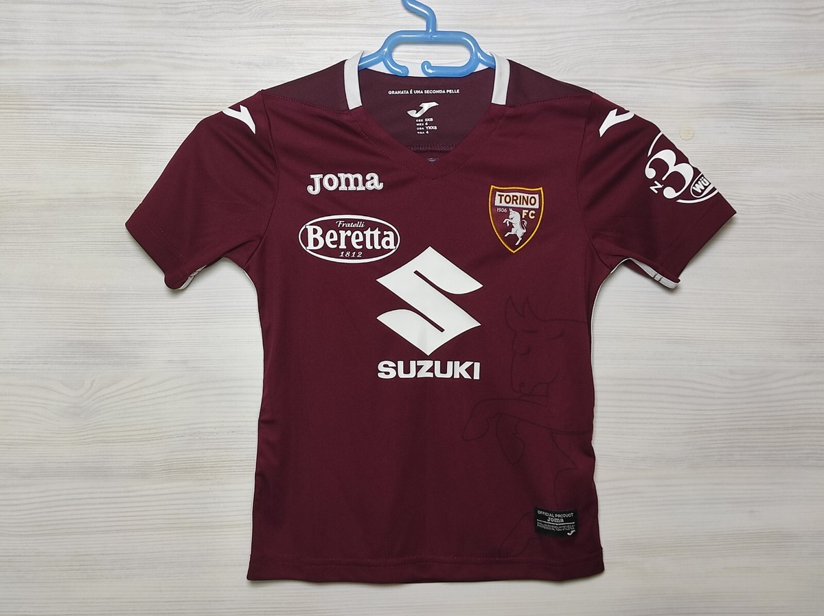 FC TORINO 2020-21 HOME SHIRT JOMA JERSEY SOCCER SIZE BOYS 4 YEARS