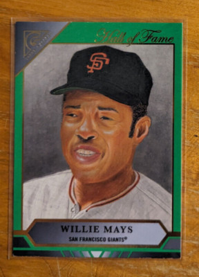 2020 Topps Gallery Hall of Fame Green #HOFG6 Willie Mays /250 Giants