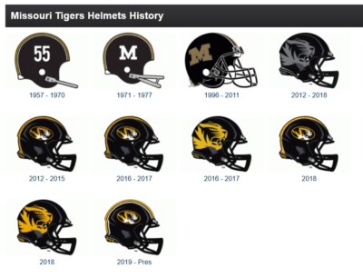1971 - 1977 Missouri Mizzou Tigers *DIECUT DECALS* & Football