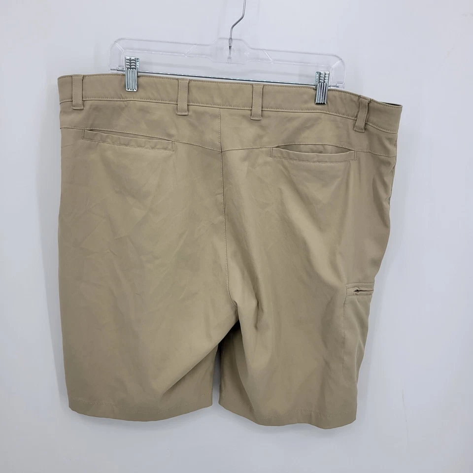 Pantalones Cortos Daniel Cremieux Para Hombres 42 Tahoe Marrón Tostado Bolsillos Carga Frente Plano Bermudas Foto 2 de 4