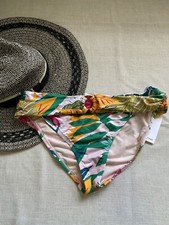Gibson Latimer Floral Bikini Bottom Medium Pink Green Multicolor NEW NWT