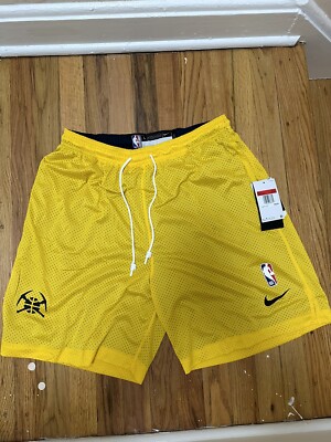 Nike NBA Denver Nuggets Player Issued Reversible Practice Shorts Large Tall New