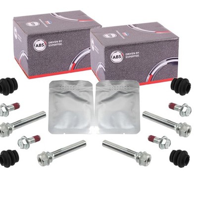 2X A.B.S. FÜHRUNGSHÜLSEN-SATZ BREMSSATTEL HINTEN VORNE passend für TOYOTA AVENSI