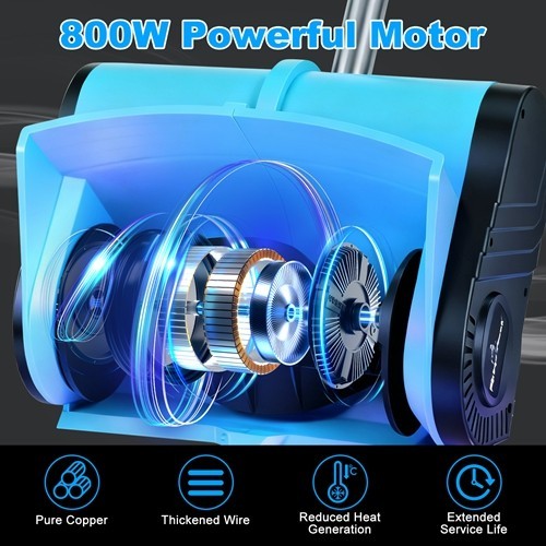 Cordless Snow Shovel – Powerful, Lightweight & Long-Runtime 800W 11" Wide Path