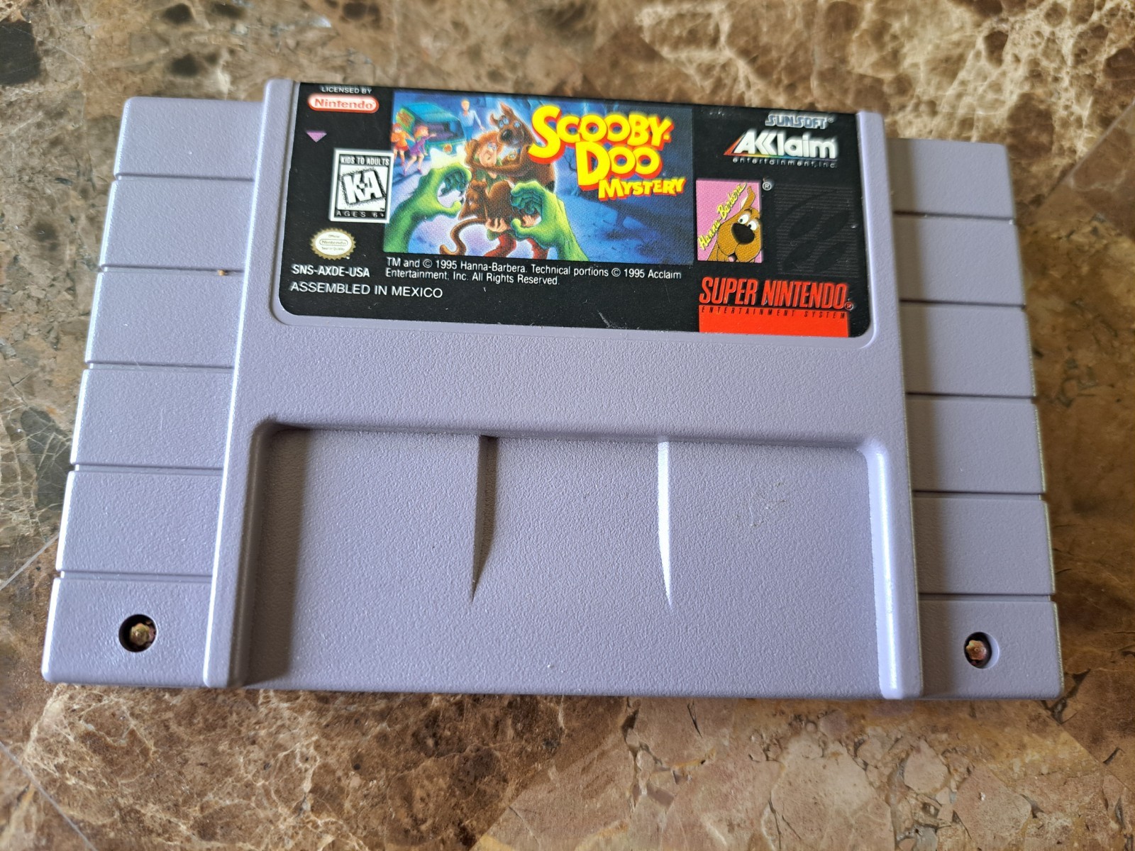 Scooby-Doo Mystery Super Nintendo SNES Authentic Working Free Fast Shipping