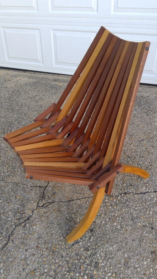 1960s Mid-Century Modern Danish Teak Slat Wood Folding Chair, Hans Wegner - Image 3 of 4