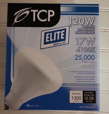 TCP Elite LED BR40 Reflector Bulb 17W 4100K Cool White 1300lm 120V