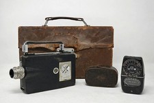 Vintage Cine-Kodak Magazine 16mm Movie Camera Outfit WWII f/1.9 Lens GE Meter