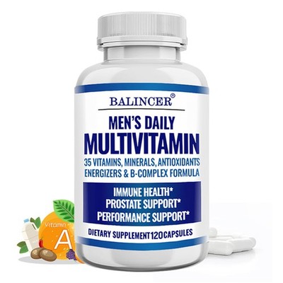 Men's Multivitamin Brain Health Metabolism Support Strong Performance Libido
