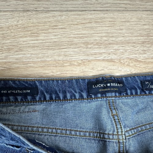 Lucky Brand Jeans Herren 34x32 Blau Denim Medium Stonewashed 410 Athletic Fit - Bild 5 von 8