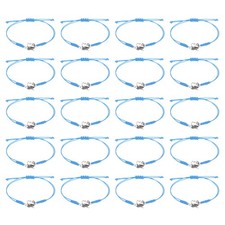 Cheerleader Gifts, 20 Pcs Cheer Bracelet Cheerleading Charm Bracelet, Blue