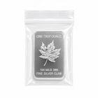 One Troy Ounce Silver Bar With Maple Leaf Sealed