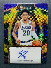 2023-24 Panini Select Scotty Pippen Jr. Signatures GOLD Prizm Auto /10