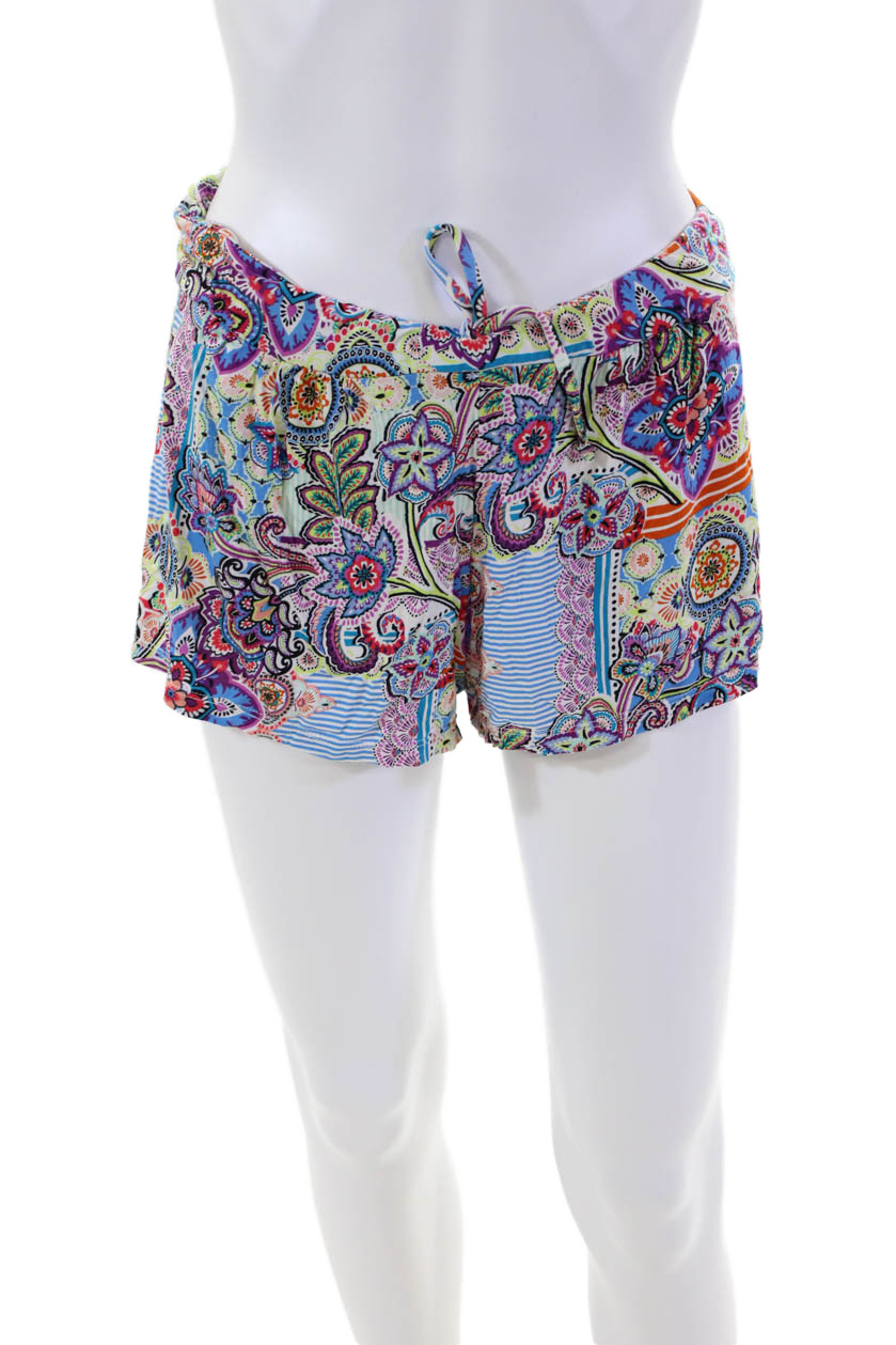 Profile Blush by Gottex Womens Printed Drawstring Mini Shorts Multicolor Size SFree Shipping in US $100+ Orders | $6.95 Orders Below