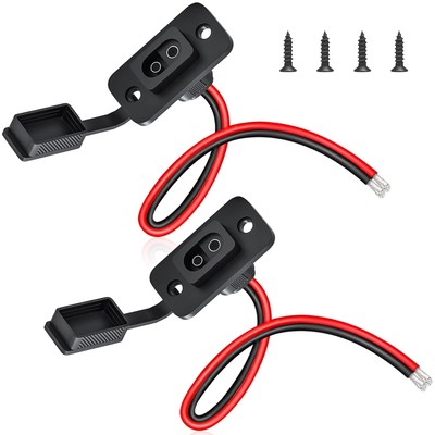 SAE Connector, Rectangular SAE Power Socket Sidewall Port, Weatherproof SAE Q...