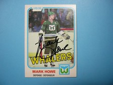 1981/82 O-PEE-CHEE HOCKEY CARD #128 MARK HOWE EX/NM SHARP!! AUTO AUTOGRAPH OPC