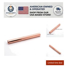99.9 Pure Copper Round Rod 10mm x 100mm - Ideal for Metal Craft Projects