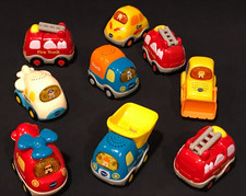 Lot of 9 VTech Go Go Smart Wheels Vehicles- Fire Truck, Airplane, Bulldozer, Car