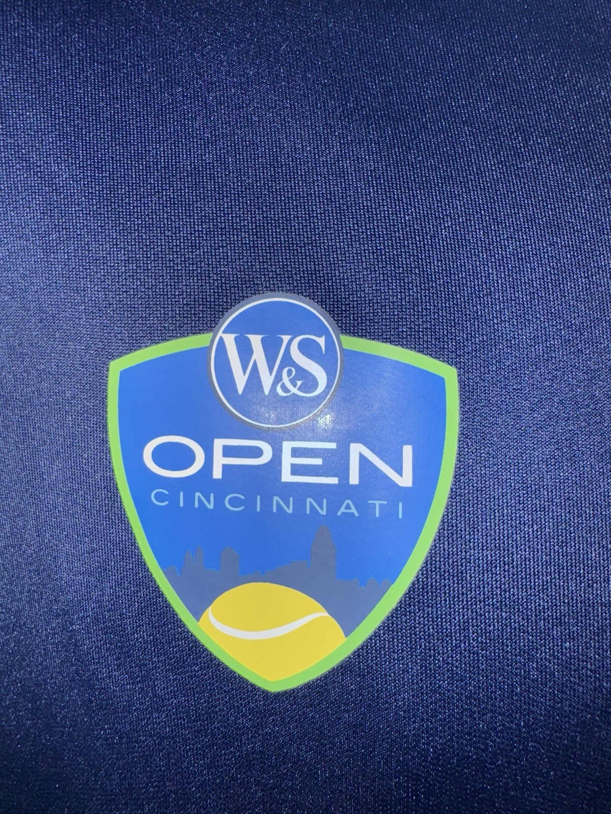 Giacca riscaldante tennis uomo FILA Cincinnati aperta full zip blu navy nuova senza etichetta media