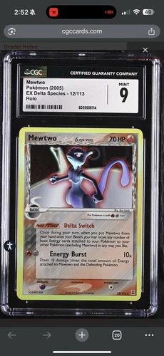 Mewtwo (Delta Species) 12/113 Delta Species  Holo CGC 9
