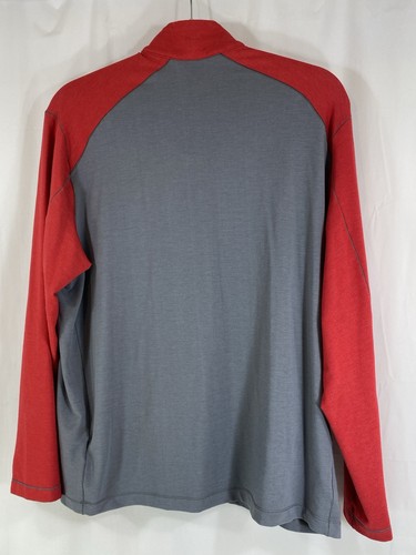 Washington Nationals Nike Dri-Fit MLB Merchandise 1/4 Zip Pullover Red Gray 2XL - Picture 6 of 11