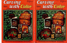 Wood Carving with Color Vol I Pattern Book Decorative Painting on Wood 1976 VTG