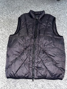 Armani Exchange Puffer Vest Black Full Zip Women Size M Used