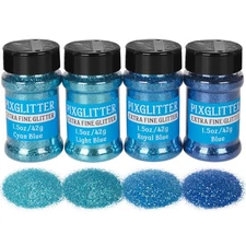 4 Colors Fine Glitter , Craft Glitter Shake Jar for Resin Jewelry Art Crafts ...