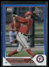 Jared McKenzie 2023 Topps Pro Debut #PD-108 Blue Fredericksburg Nationals
