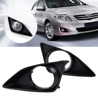 2x Front Fog Light Lamp Grille Cover Bumper fit for Toyota Corolla 2007-2010 - Photo 1/4