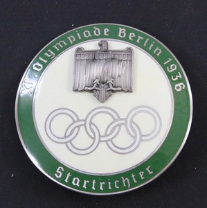 German 1936 Berlin Summer Olympics Starter Sports Badge Original 1936 Berlin
