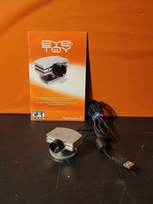 OEM Sony PlayStation 2 PS2 Silver Eye Toy Camera Bundle SCEH-0004 Tested  Works