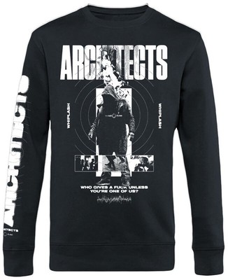Architects Langarmshirt Herren Who Gives A F*ck schwarz Band-Merch, Bands