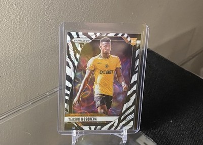 2024-25 Yerson Mosquera Prizm Premier League Zebra Wolves Arsenal Rookie RC /15