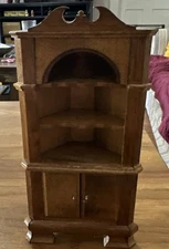 Vintage Concord Miniatures CORNER CABINET Dollhouse Miniature 1:12 Scale HTF
