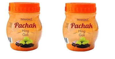 Patanjali Hing Goli Pachak 100g x 2 Bottles, Supports Digestion, Expiry Sep 2025
