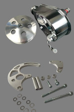 Big Block Chevy Bbc 396 454 Lwp Power Steering Pump Pulley Bracket Kit 1 Groove