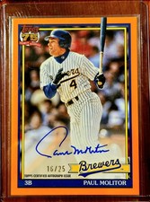 Paul Molitor Cards, Rookie Card and Autographed Memorabilia Guide 17