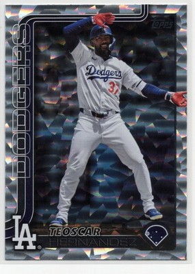 2025 Topps - Silver Crackle Foilboard Parallel  176 Teoscar Hernández 