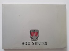 ROVER 800 820 MODELS Car Owners Handbook 1987 #AKM5838 (2ND ED)