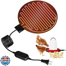 Heated Chicken Waterer, 6" Chicken Waterer with Heater 1  5 Gallon