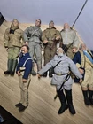 Lot Of 7 Vintage 12" GI Joe Historical Commanders WW2 Figures