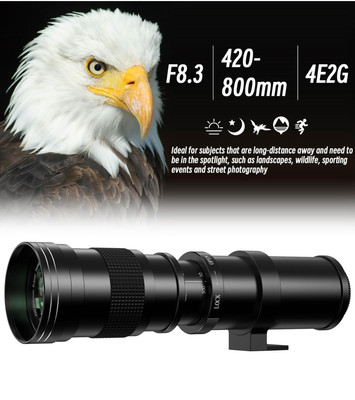 420-800mm / 840-1600mm f/8.3-16 HD Telephoto Zoom Lens For DSLR Canon/nikon/sony
