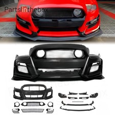 Front Bumper Cover Conversion Gt500 Style For 2013-2014 Ford Mustang Base Gt
