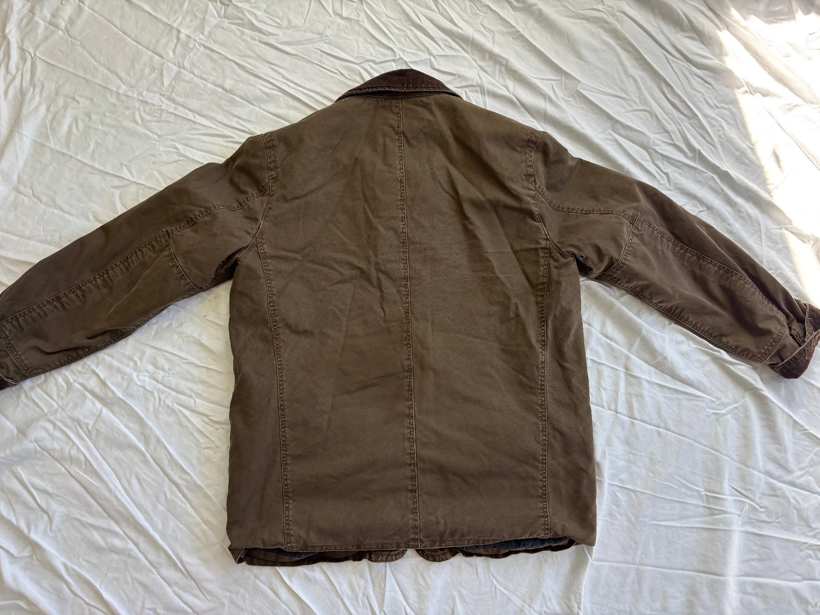 J.Crew "Broken-In" Barn Jacket, Mens Size Medium, Duck Cloth, Brown image 6