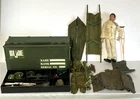 1997 GI Joe Lot - Plastic Footlocker, 12” Figure, Accessories & Field Gear