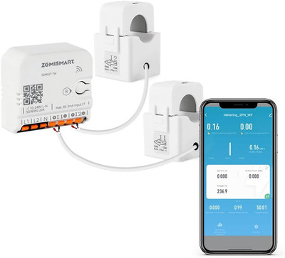 Smart Home Energy Monitor - Live Tracking, 2x 120A Cts, Wi-Fi Enabled