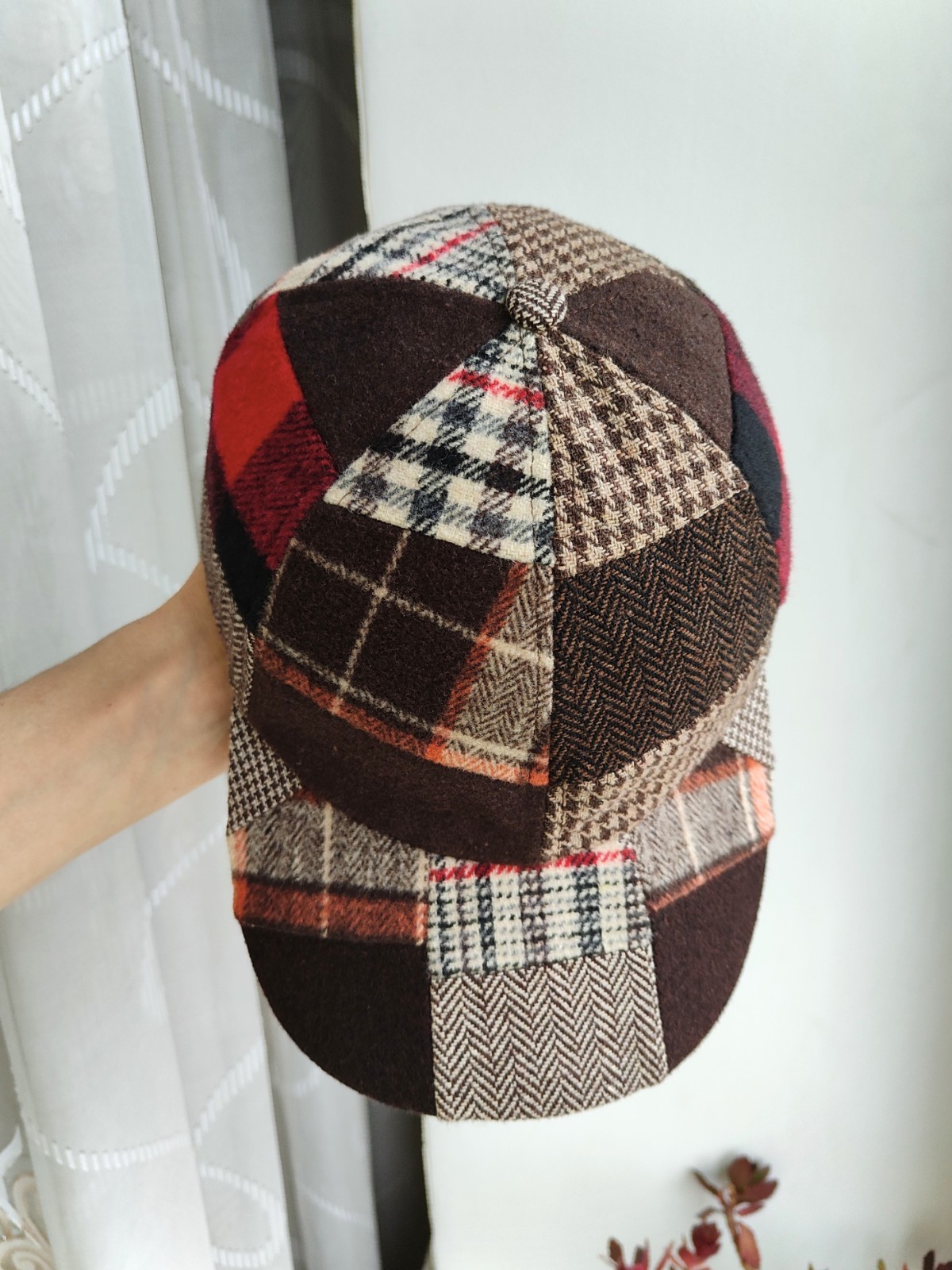 Hawkins Patchwork Baseball Cap Hat Wool Blend Mul… - image 7
