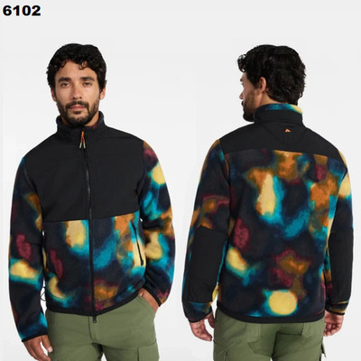 NWT Ozark Trail Men's and Big Men's Mix Media Two Tone Fleece Jacket Size Large